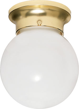 Nuvo Lighting - SF77-108 - One Light Flush Mount - Polished Brass