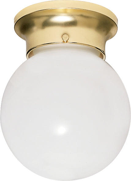 Nuvo Lighting - SF77-108 - One Light Flush Mount - Polished Brass