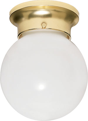 Nuvo Lighting - SF77-109 - One Light Flush Mount - Polished Brass