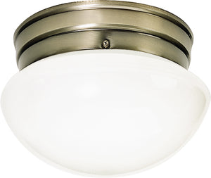 Nuvo Lighting - SF77-921 - One Light Flush Mount - Antique Brass