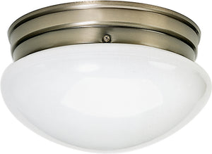 Nuvo Lighting - SF77-924 - Two Light Flush Mount - Antique Brass