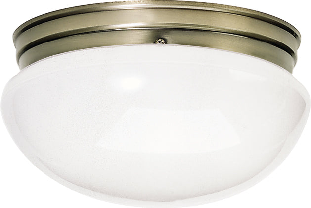 Nuvo Lighting - SF77-988 - Two Light Flush Mount - Antique Brass