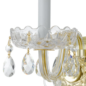 Crystorama - 1031-PB-CL-MWP - One Light Wall Sconce - Traditional Crystal - Polished Brass