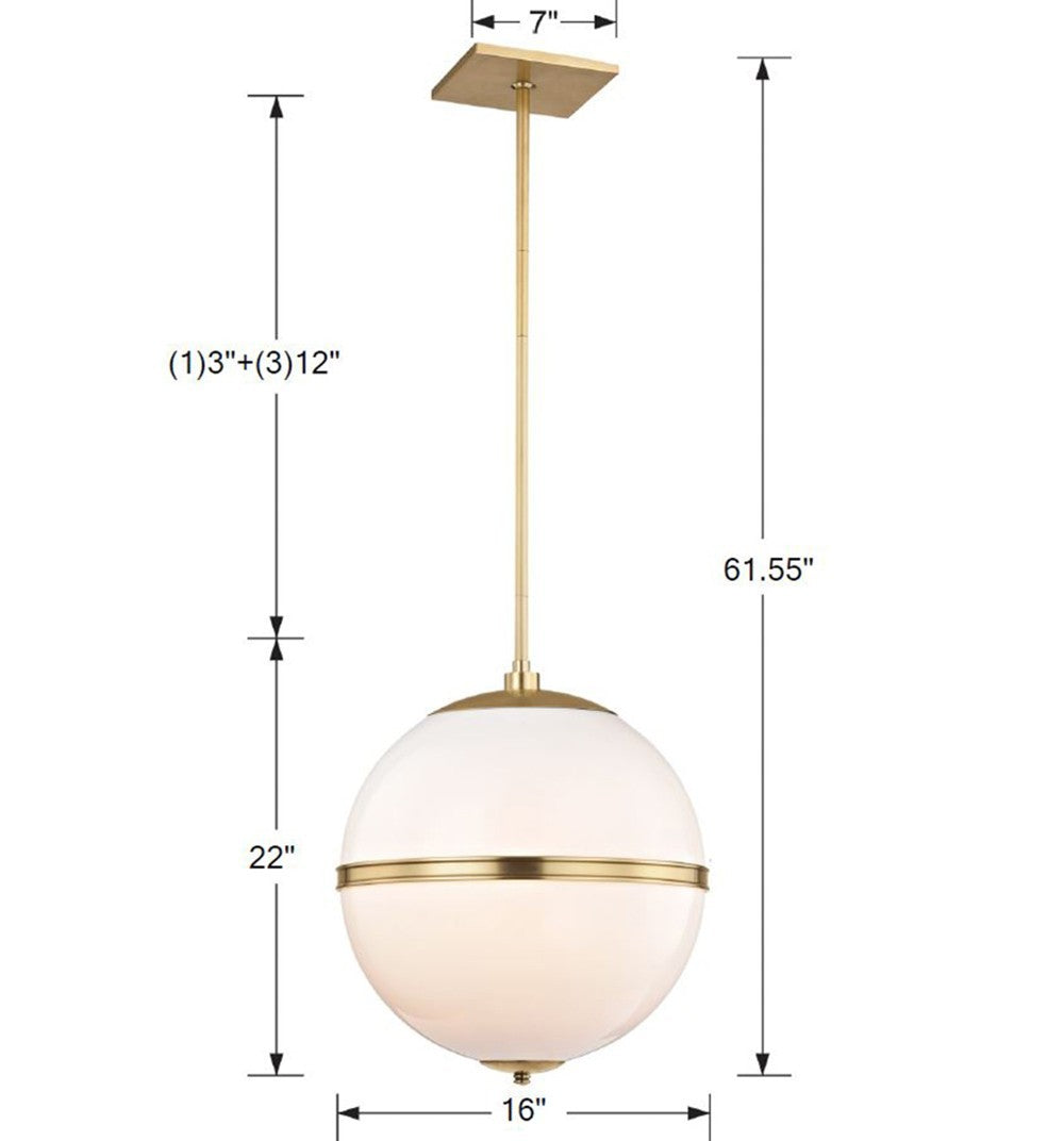 Crystorama - 2016-AG - Four Light Mini Chandelier - Truax - Aged Brass