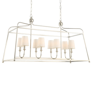 Crystorama - 2249-PN - Eight Light Chandelier - Sylvan - Polished Nickel