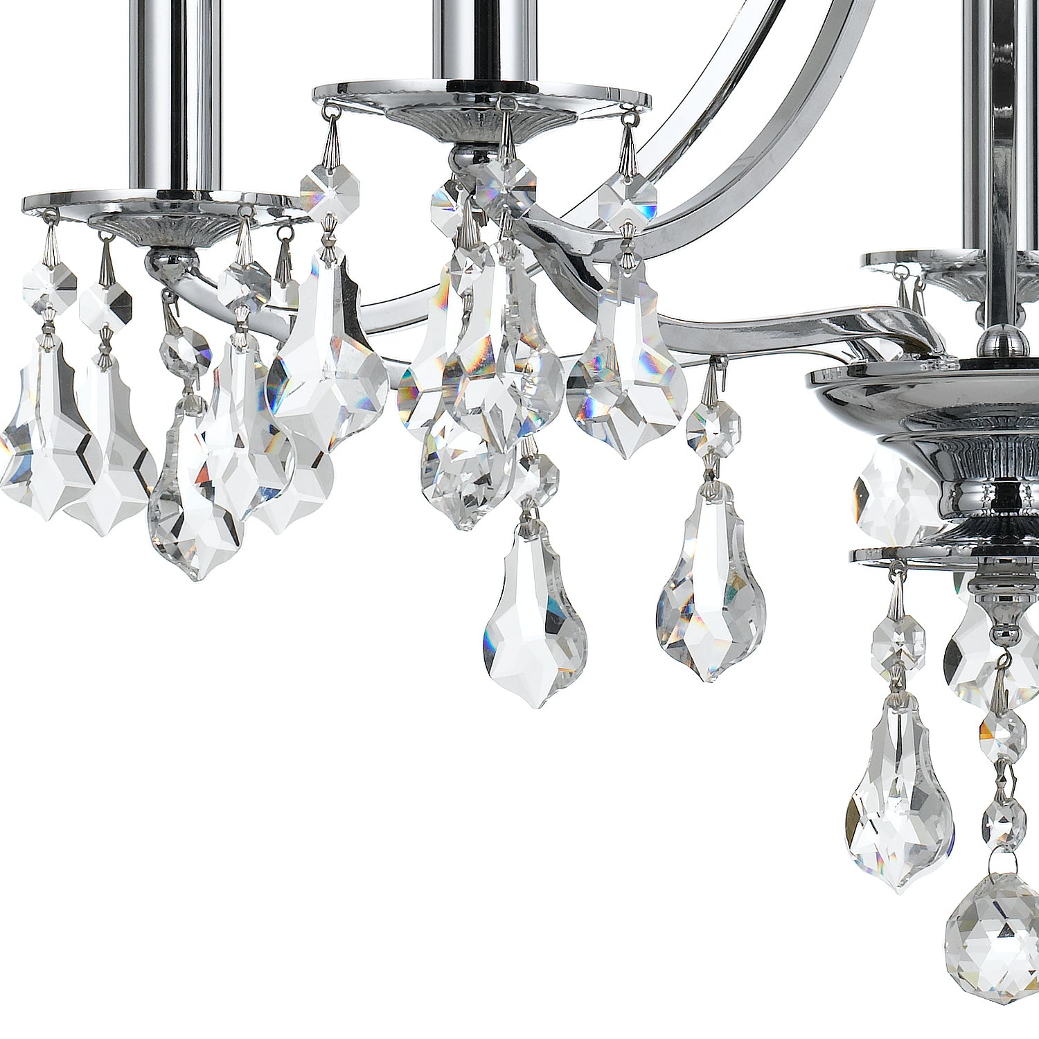 Crystorama - 5935-CH-CL-S - Five Light Mini Chandelier - Cedar - Polished Chrome