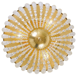 Crystorama - 600-GA - Three Light Flush Mount - Rylee - Antique Gold