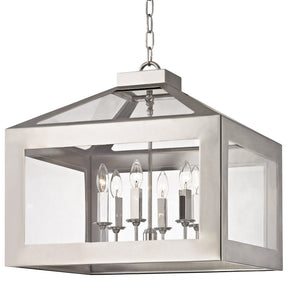 Crystorama - 6056-PN - Six Light Chandelier - Hurley - Polished Nickel