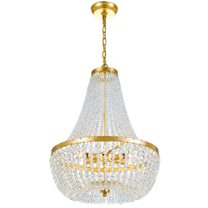 Crystorama - 608-GA - Six Light Chandelier - Rylee - Antique Gold