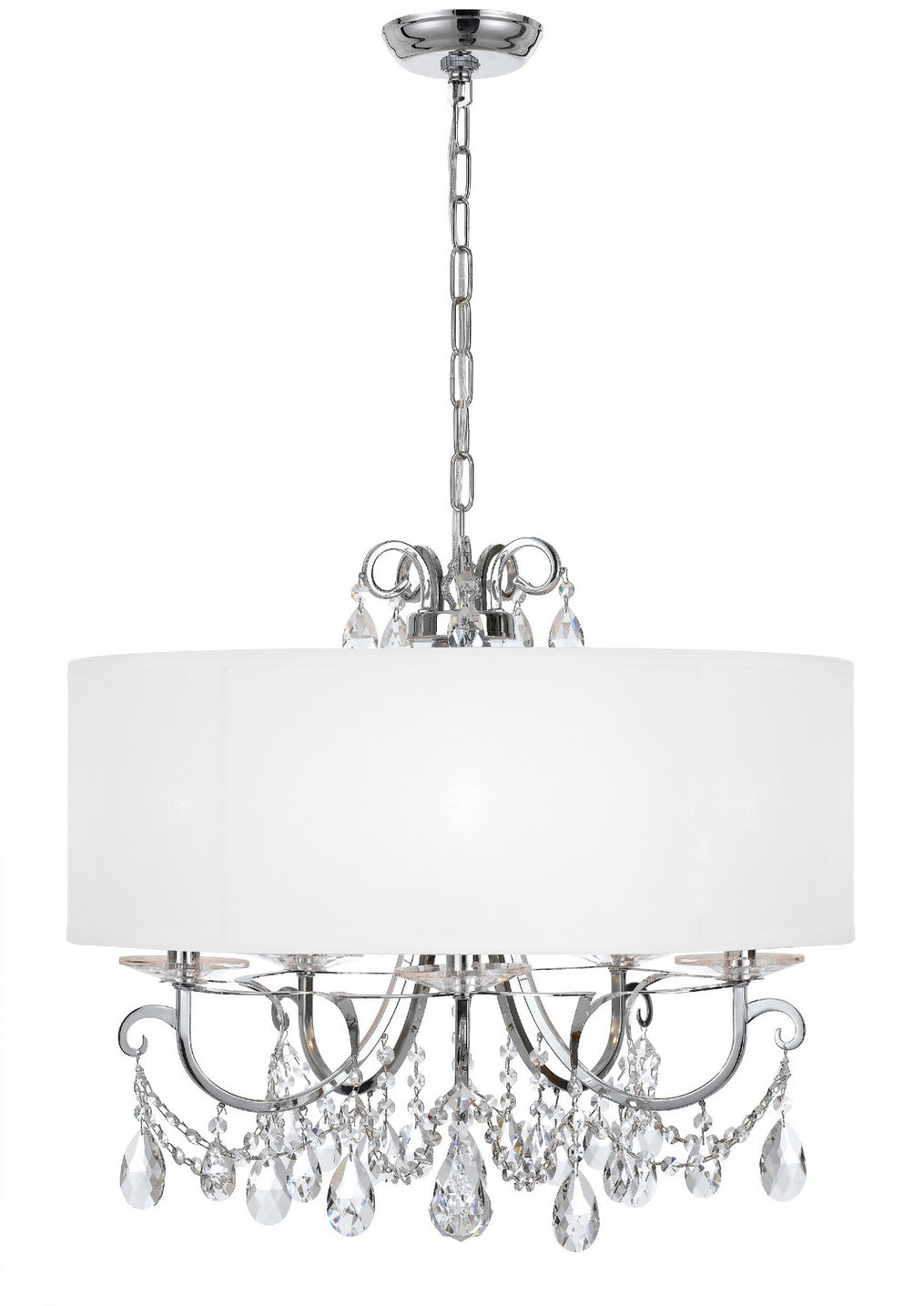 Crystorama - 6625-CH-CL-S - Five Light Chandelier - Othello - Polished Chrome