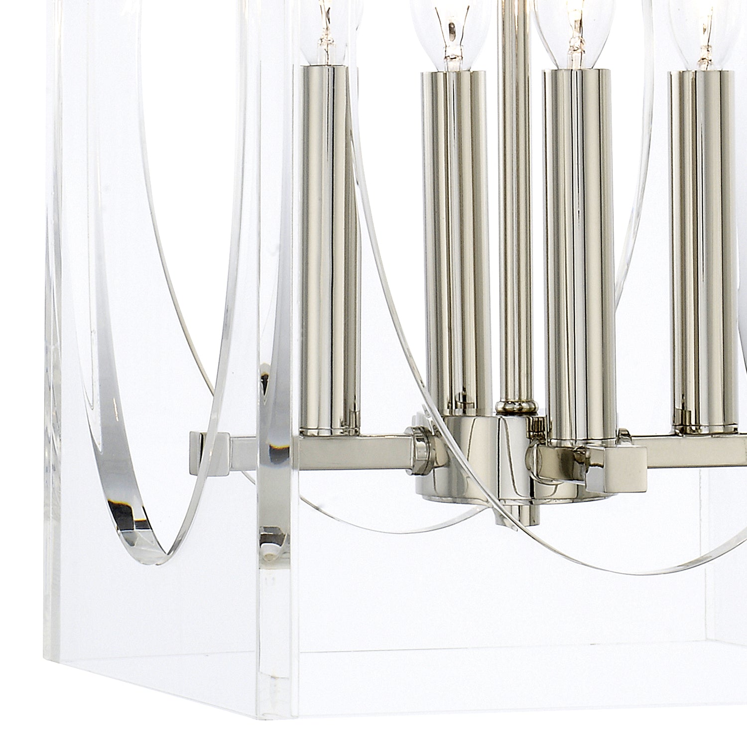 Crystorama - 8874-PN - Four Light Chandelier - Drake - Polished Nickel