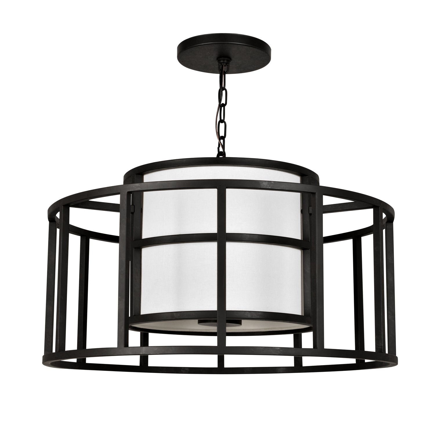 Crystorama - 9595-MK - Five Light Chandelier - Hulton - Matte Black