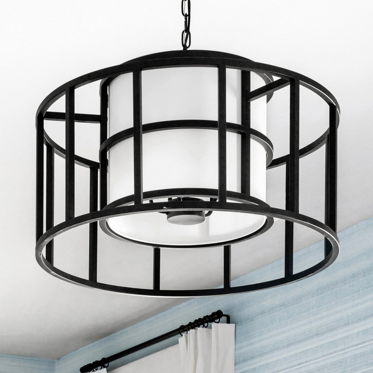 Crystorama - 9595-MK - Five Light Chandelier - Hulton - Matte Black