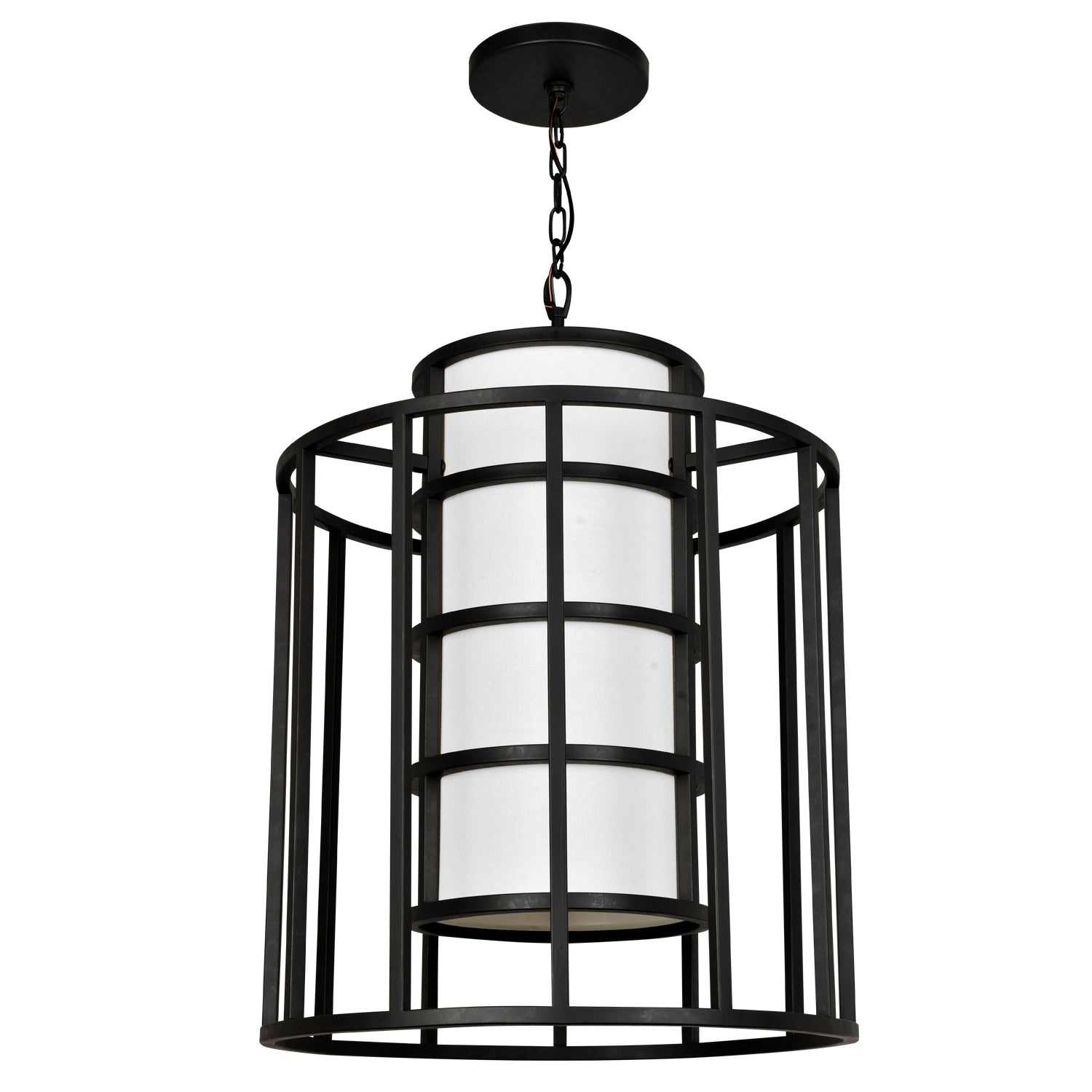 Crystorama - 9597-MK - Six Light Chandelier - Hulton - Matte Black