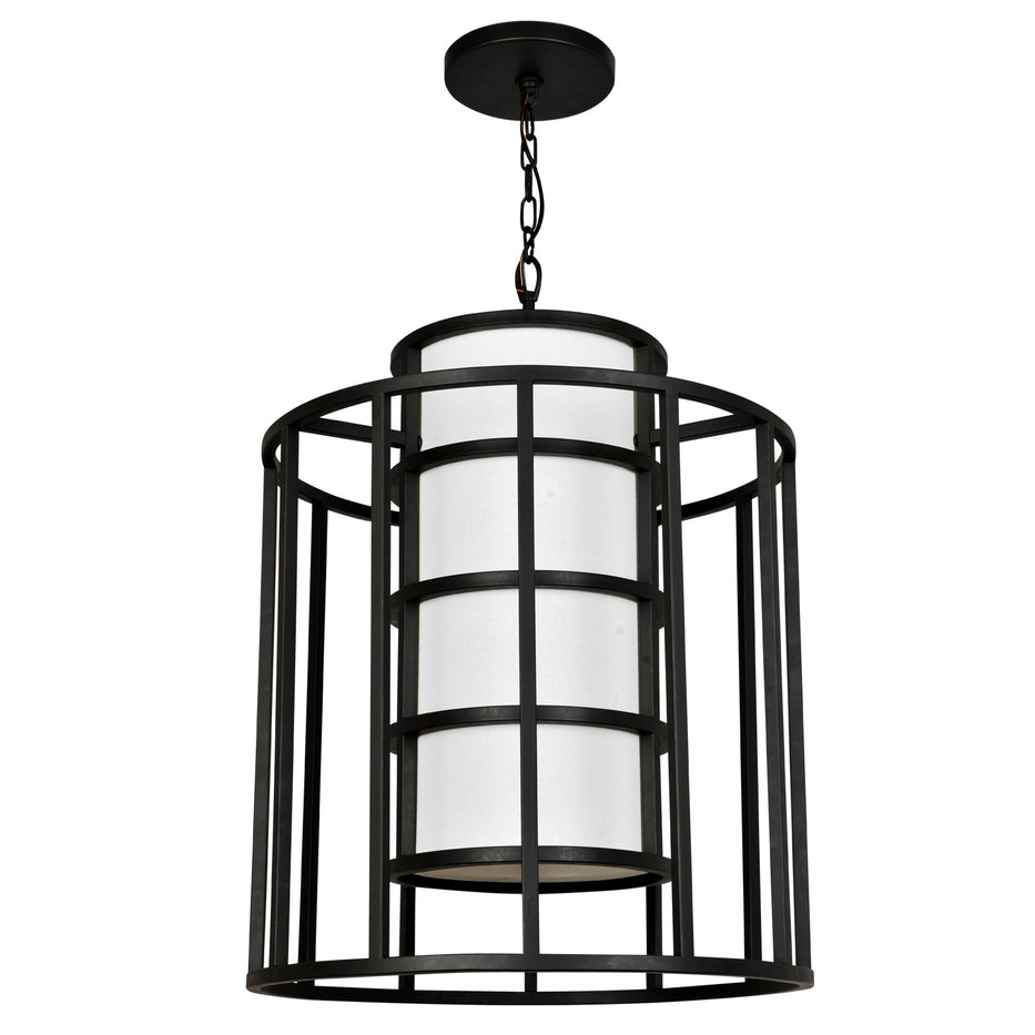 Crystorama - 9597-MK - Six Light Chandelier - Hulton - Matte Black