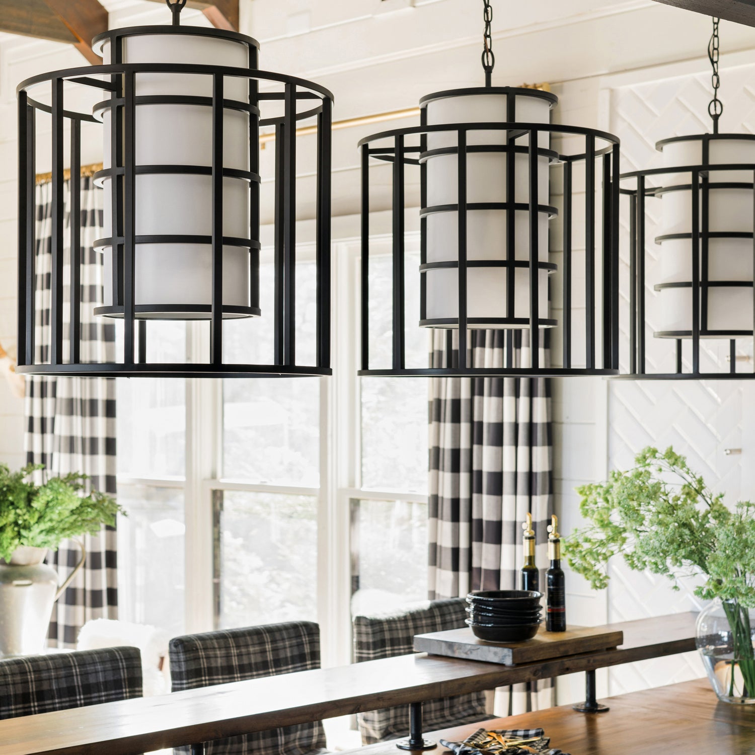 Crystorama - 9597-MK - Six Light Chandelier - Hulton - Matte Black