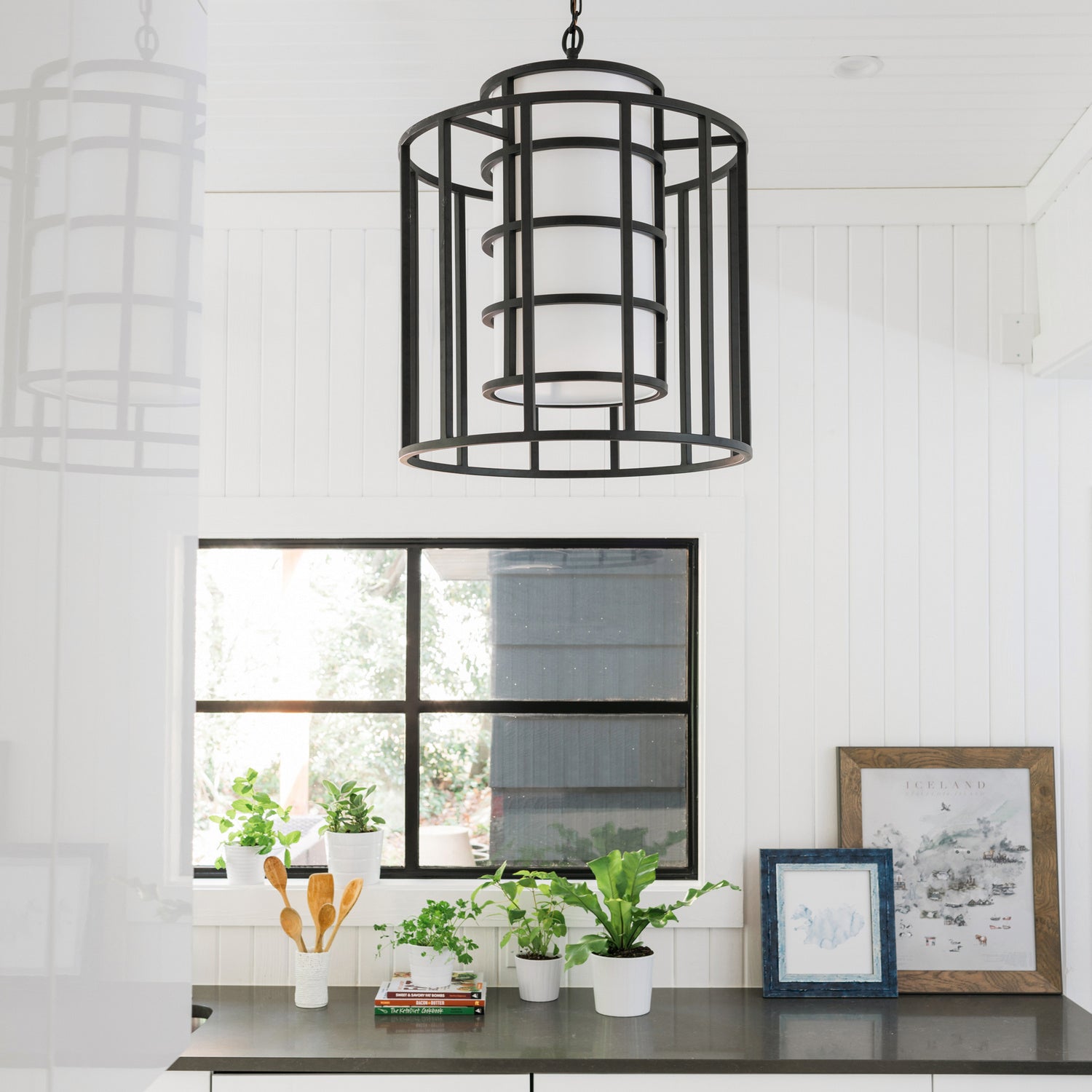 Crystorama - 9597-MK - Six Light Chandelier - Hulton - Matte Black