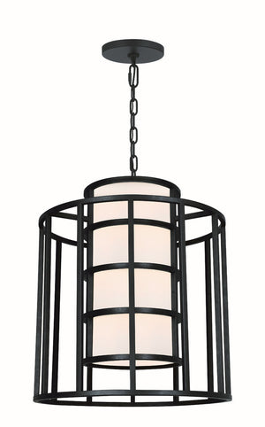 Crystorama - 9597-MK - Six Light Chandelier - Hulton - Matte Black