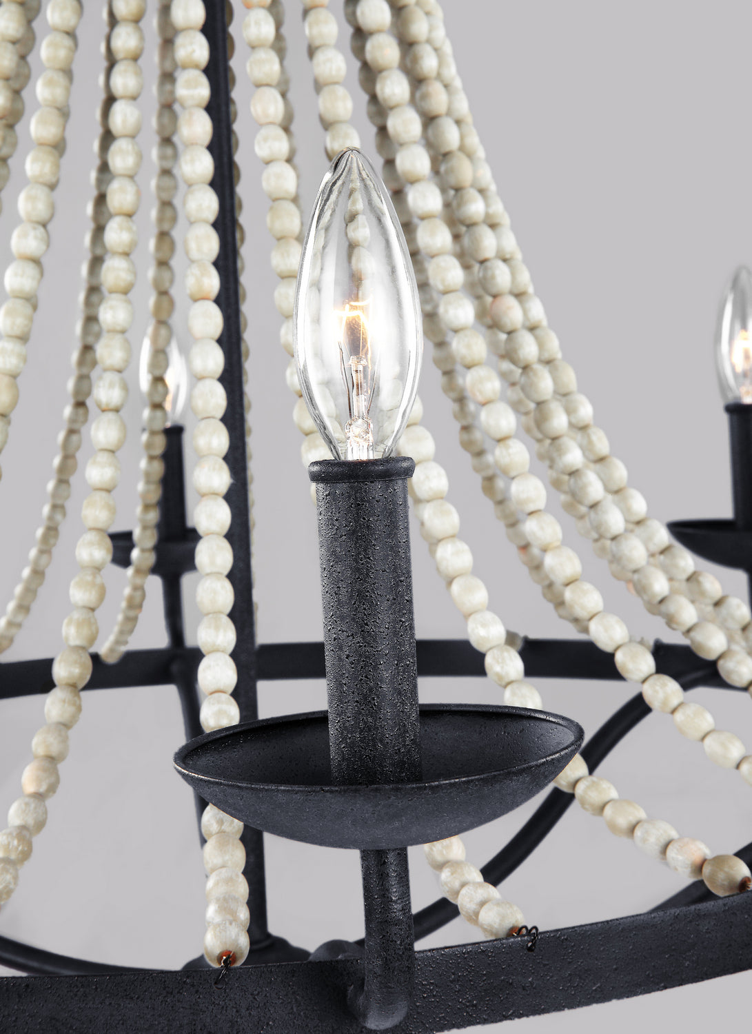 Visual Comfort Studio - F3129/6DWZ/DWG - Six Light Chandelier - Nori - Dark Weathered Zinc / Driftwood Grey