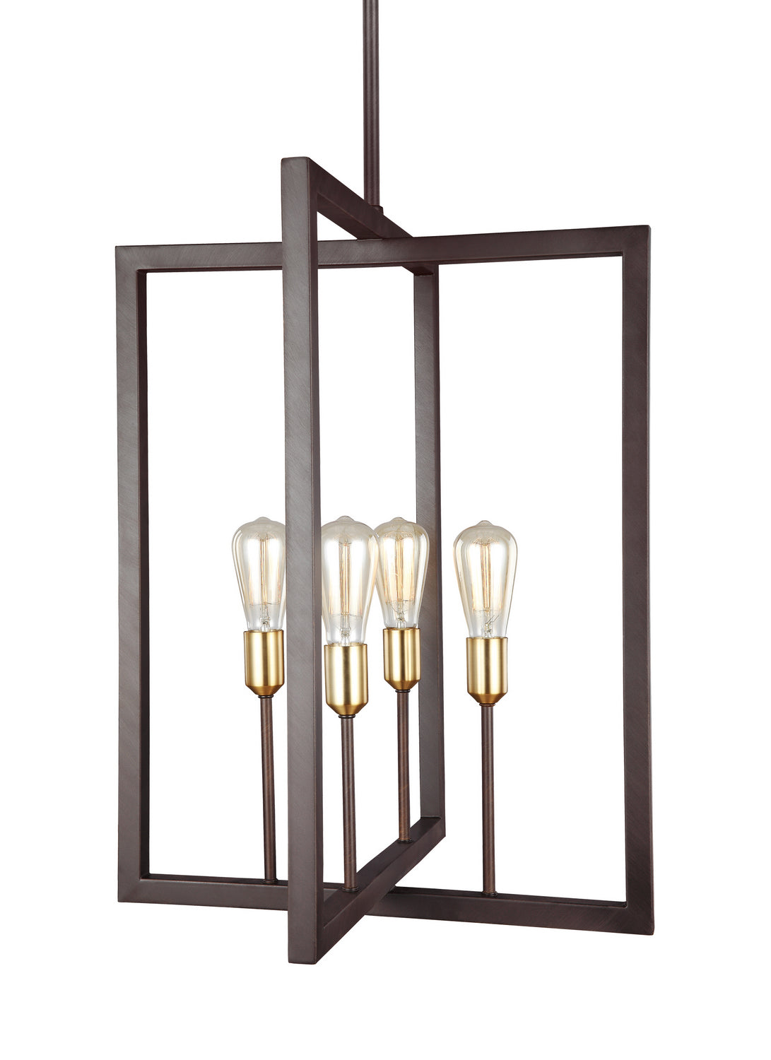 Visual Comfort Studio - F3146/4NWB - Four Light Chandelier - Finnegan - New World Bronze