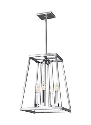 Visual Comfort Studio - F3149/4CH - Four Light Lantern - Conant - Chrome