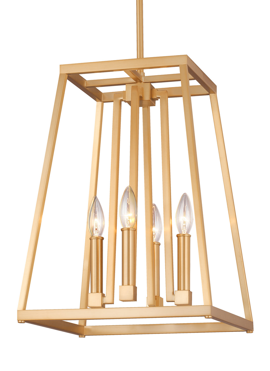 Visual Comfort Studio - F3149/4GSB - Four Light Lantern - Conant - Gilded Satin Brass