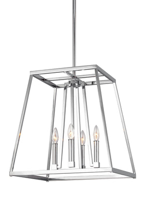 Visual Comfort Studio - F3150/4CH - Four Light Lantern - Conant - Chrome