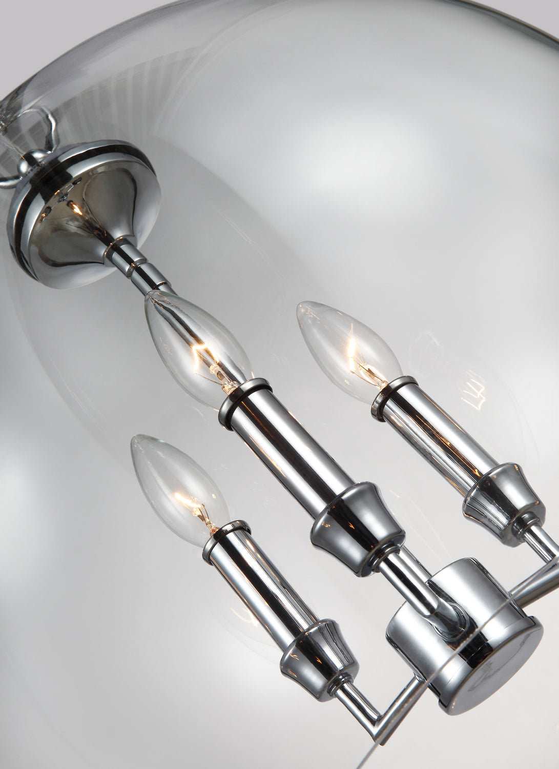 Visual Comfort Studio - F3155/3CH - Three Light Pendant - Lawler - Chrome