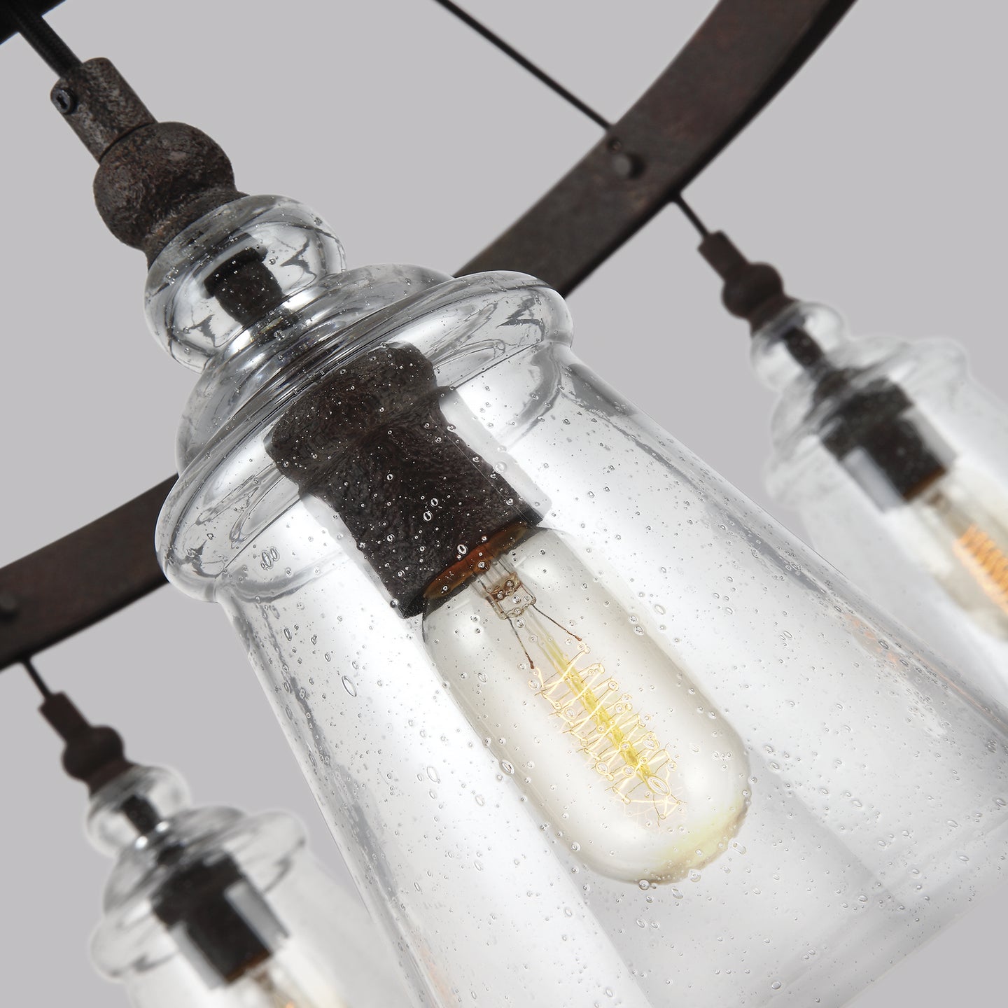 Generation Lighting - F3169/5DWI - Five Light Chandelier - Loras - Dark Weathered Iron