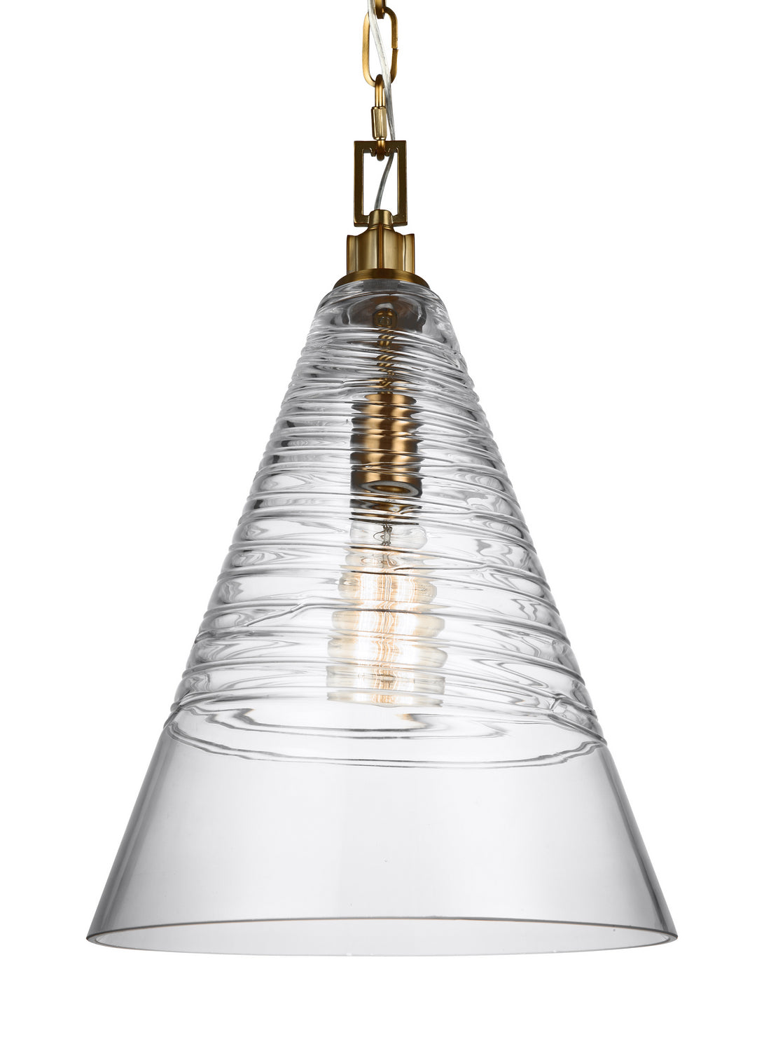 Visual Comfort Studio - P1445BBS - One Light Pendant - Elmore - Burnished Brass