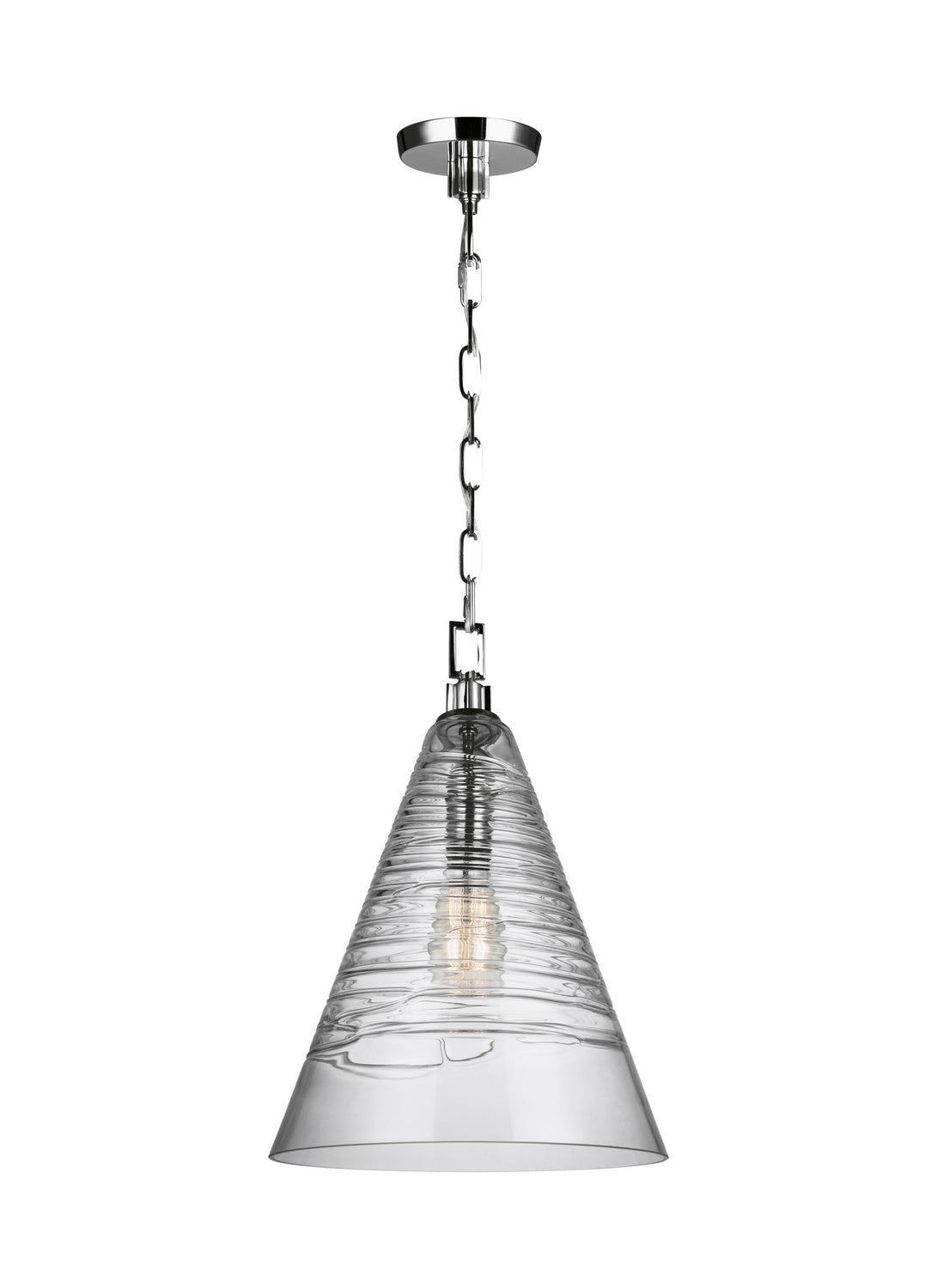 Visual Comfort Studio - P1445CH - One Light Pendant - Elmore - Chrome