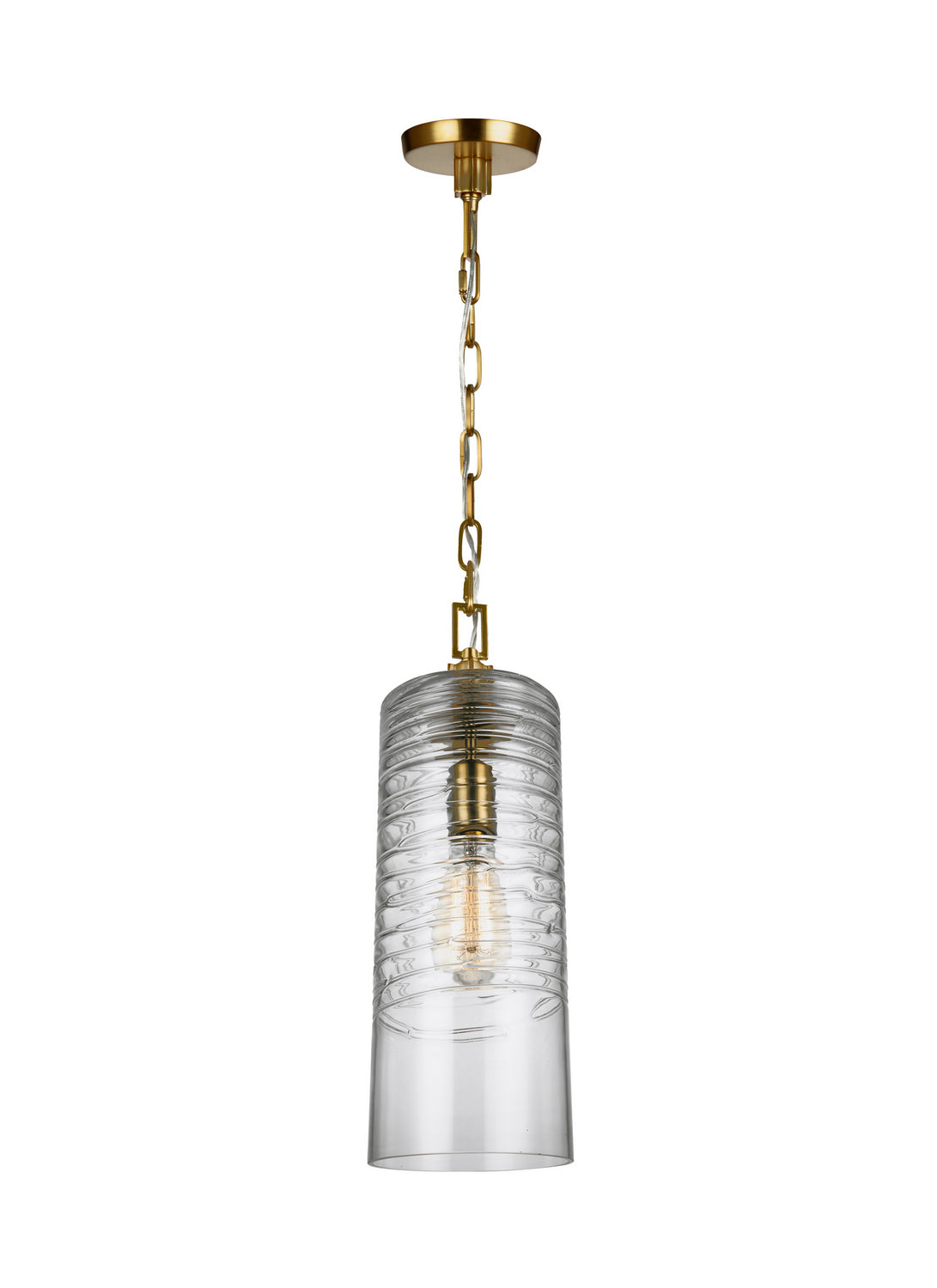 Visual Comfort Studio - P1446BBS - One Light Pendant - Elmore - Burnished Brass