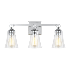 Visual Comfort Studio - VS24703CH - Three Light Vanity - Monterro - Chrome