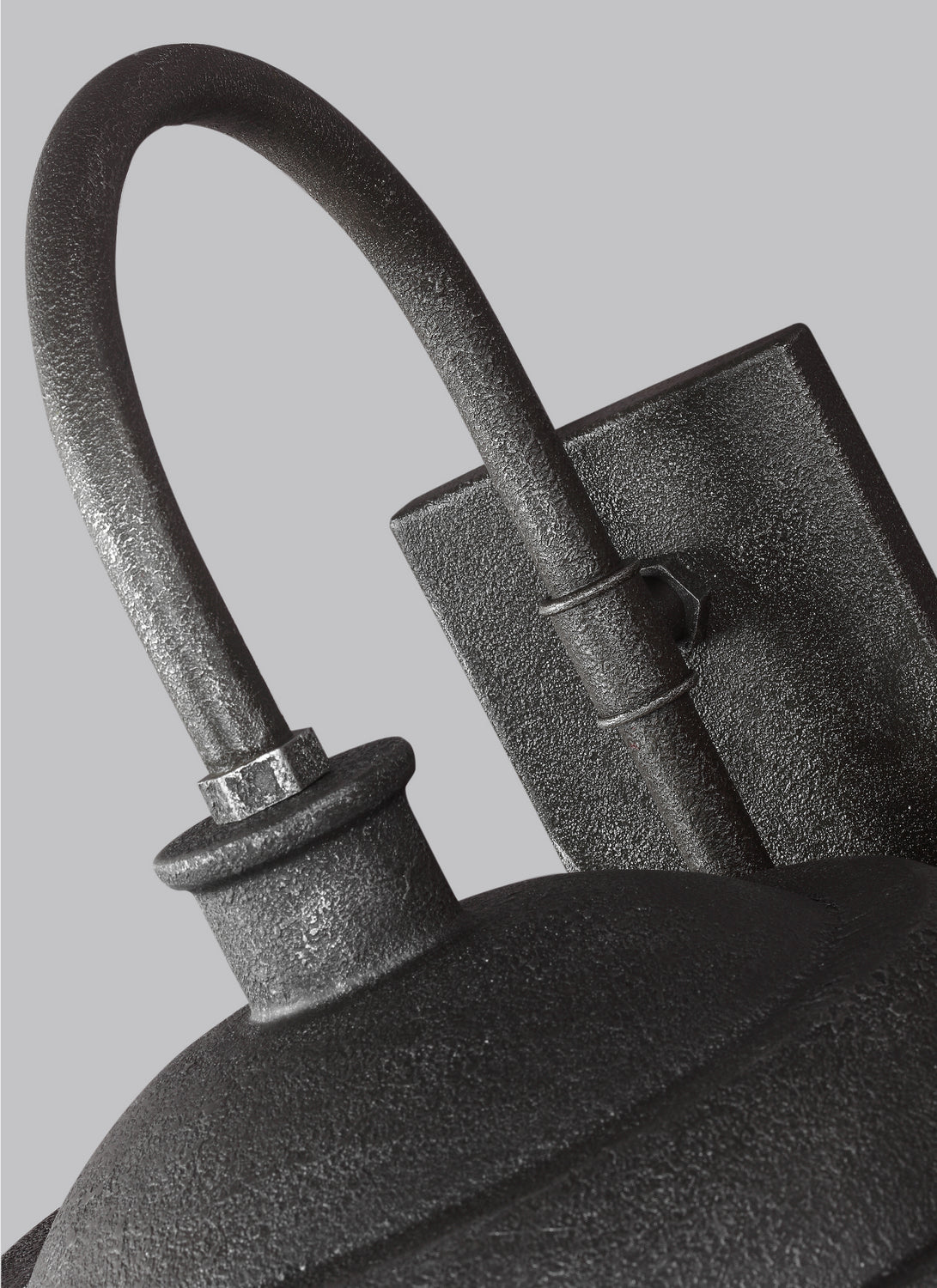 Generation Lighting - WB1828SGM - One Light Outdoor Wall Lantern - Lennex - Slate Grey Metal