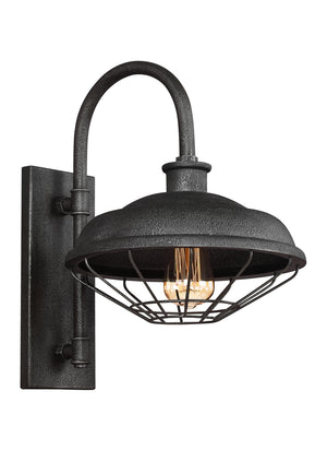 Generation Lighting. - WB1828SGM - One Light Outdoor Wall Lantern - Lennex - Slate Grey Metal