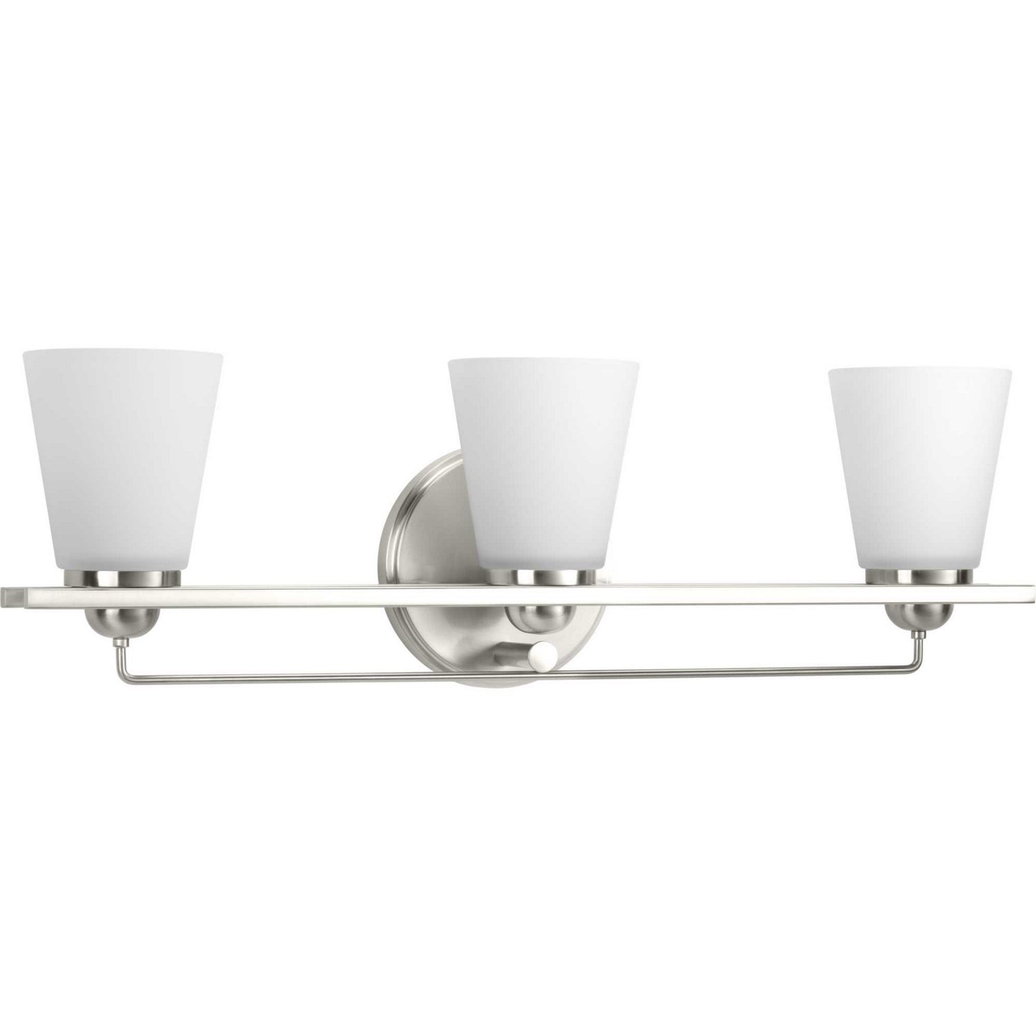 Progress Lighting - P300002-009 - Three Light Bath Bracket - Flight - Brushed Nickel