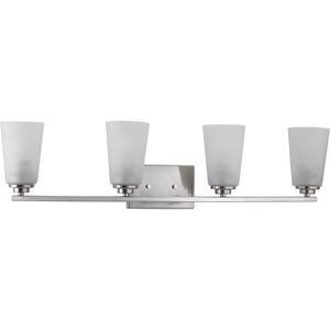 Progress Lighting - P300011-009 - Four Light Bath - Debut - Brushed Nickel