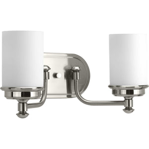 Progress Lighting - P300013-009 - Two Light Bath - Glide - Brushed Nickel