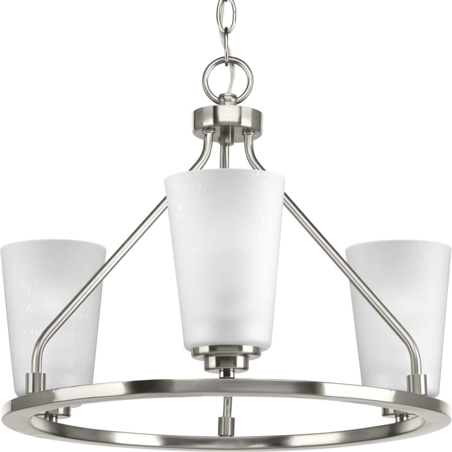 Progress Lighting - P350036-009 - Three Light Semi-Flush Convertible - Debut - Brushed Nickel