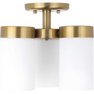 Progress Lighting - P350040-109 - Three Light Flush Mount - Elevate - Brushed Bronze