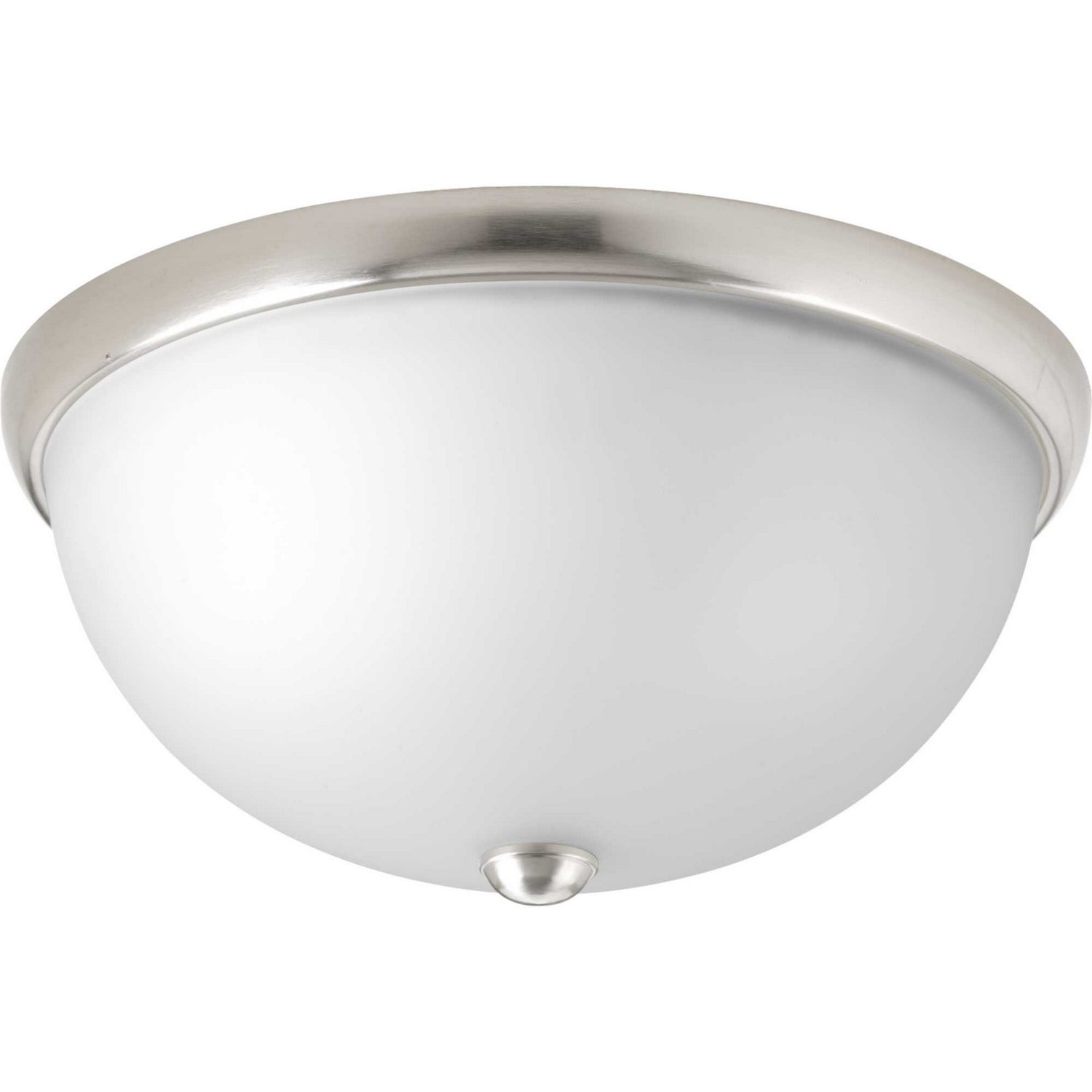 Progress Lighting - P350044-009 - Two Light Flush Mount - Etched Glass Dome - Brushed Nickel