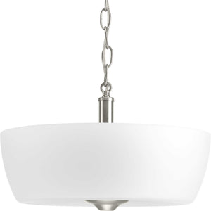 Progress Lighting - P350060-009 - Two Light Semi-Flush Mount - Leap - Brushed Nickel