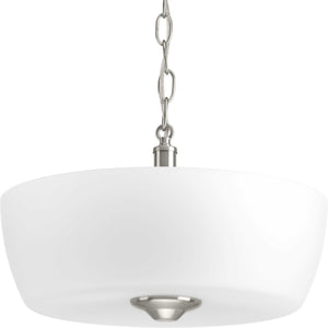 Progress Lighting - P350060-009 - Two Light Semi-Flush Mount - Leap - Brushed Nickel
