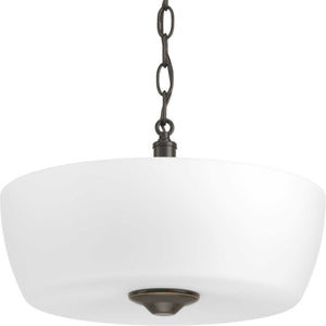 Progress Lighting - P350060-020 - Two Light Semi-Flush Mount - Leap - Antique Bronze