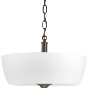 Progress Lighting - P350060-020 - Two Light Semi-Flush Mount - Leap - Antique Bronze
