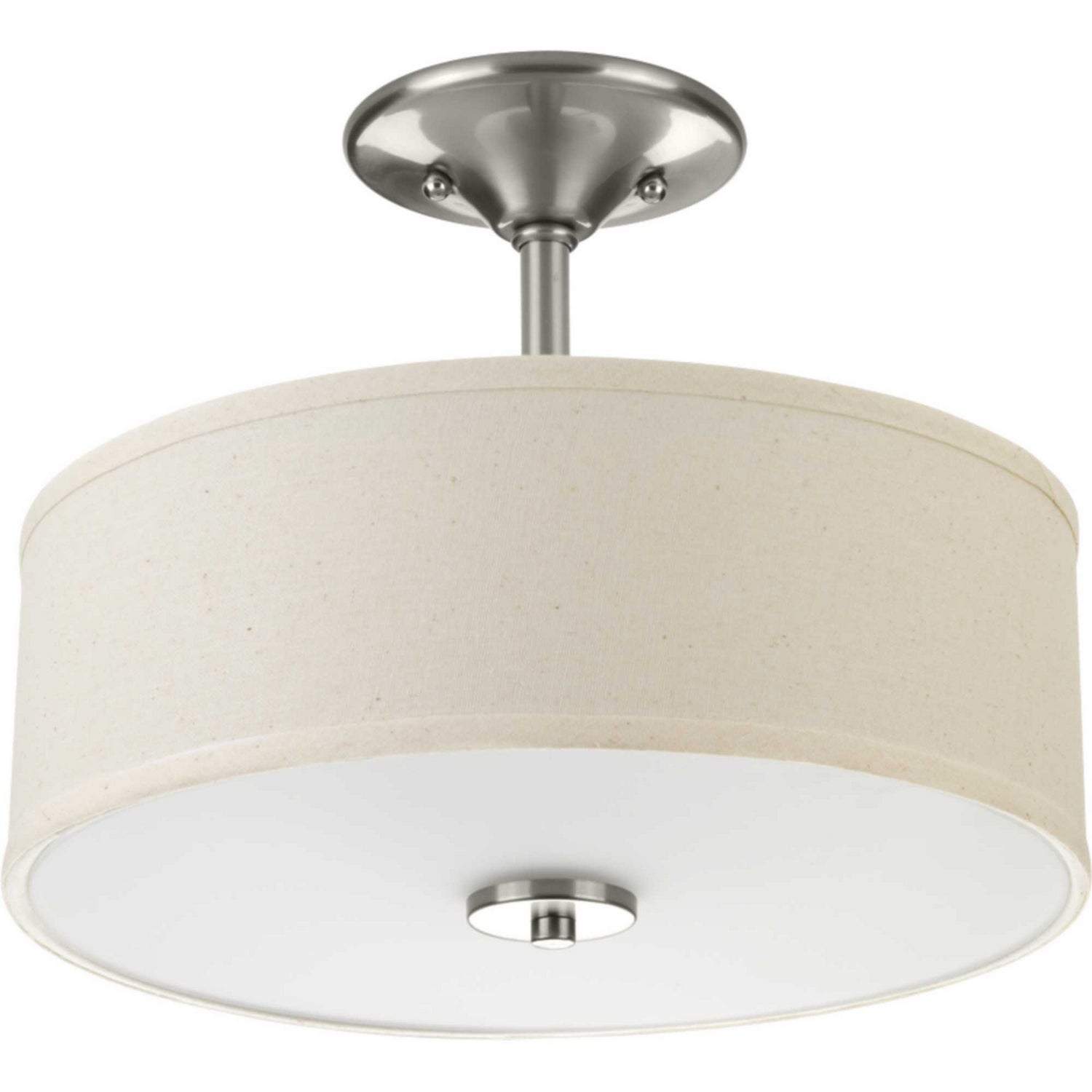 Progress Lighting - P3712-09 - Two Light Semi-Flush Mount - Inspire - Brushed Nickel