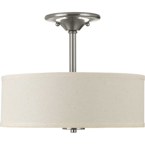 Progress Lighting - P3712-09 - Two Light Semi-Flush Mount - Inspire - Brushed Nickel