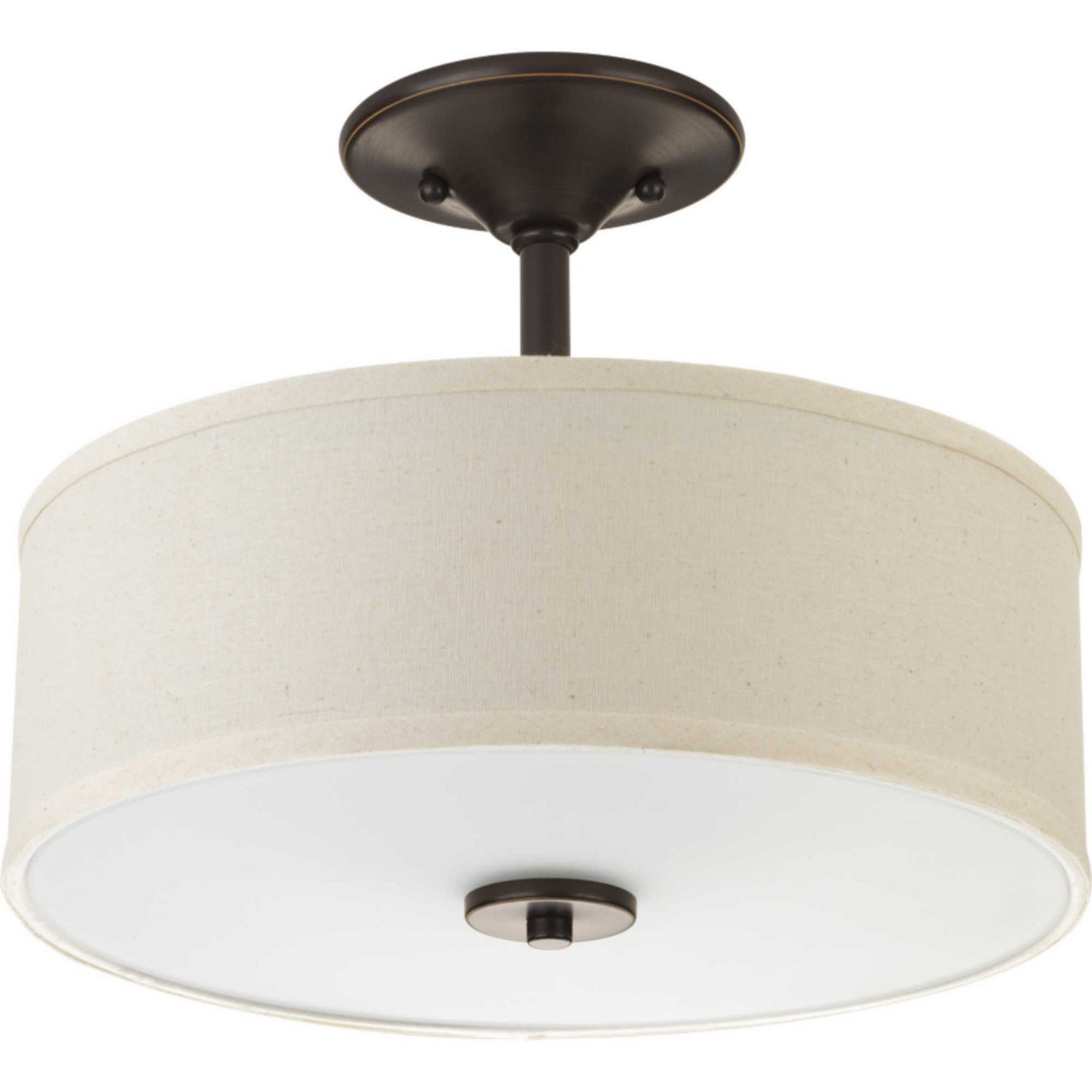 Progress Lighting - P3712-20 - Two Light Semi-Flush Mount - Inspire - Antique Bronze