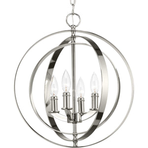 Progress Lighting - P3827-104 - Four Light Pendant - Equinox - Polished Nickel