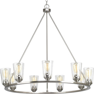 Progress Lighting - P400016-009 - Nine Light Chandelier - Debut - Brushed Nickel